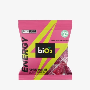 Bala de algas energética tâmara com framboesa biO2 Energy Gummy 60 g