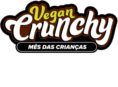Logo mês das crianças Vegan Crunchy Cool Kids Never Die