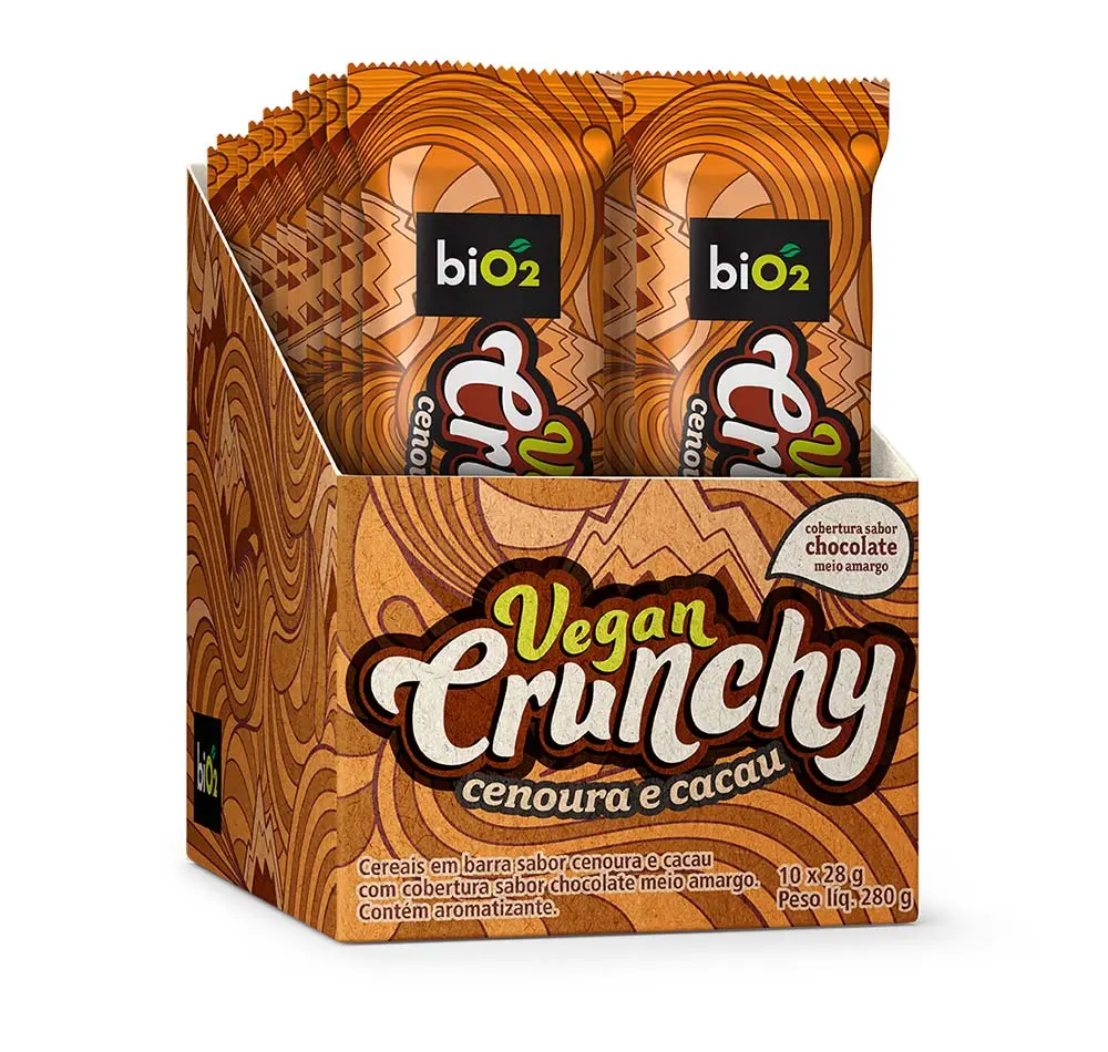 Barra de Cereais biO2 Vegan Crunchy 28 g