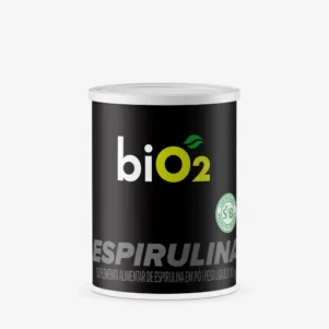Espirulina em pó biO2, linha Protein & Performance, vegana e sem glúten, Suplemento para performance, pote de 100 gramas