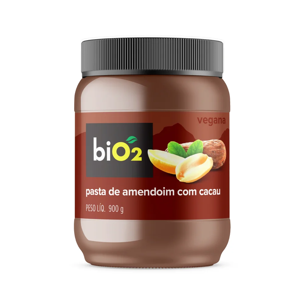 biO2 Pasta de Amendoim com Cacau 900 g - biO2