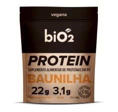 Proteína Vegetal de Arroz e Ervilha Sabor Baunilha Vegana e Sem Glúten biO2 908 g