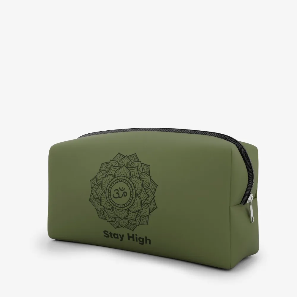 Necessaire biO2 Stay High Verde com mandala foto verso
