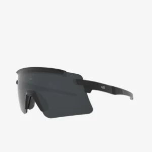 óculos de sol esportivo HB na cor preta, nome do modelo Apex Matte