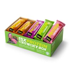 Mix de 15 barras de 5 sabores biO2 Protein Crunchy Box