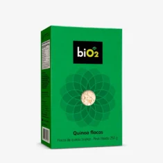 Quinoa em flocos biO2 Vegana e Sem Glúten, embalagem com 250 gramas