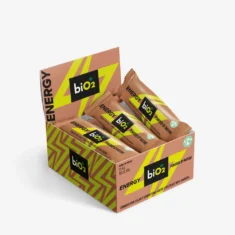 Caixa com 12 Barras Energéticas Natural biO2 Energy Bar Tâmara com Cacau e Cobertura de Chocolate Meio Amargo 42 g
